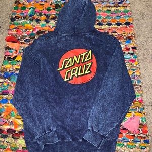 Acid blue hoodie